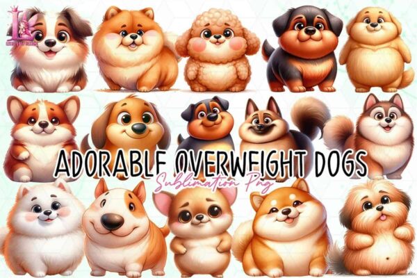 adorable-overweight-dogs-clipart-png