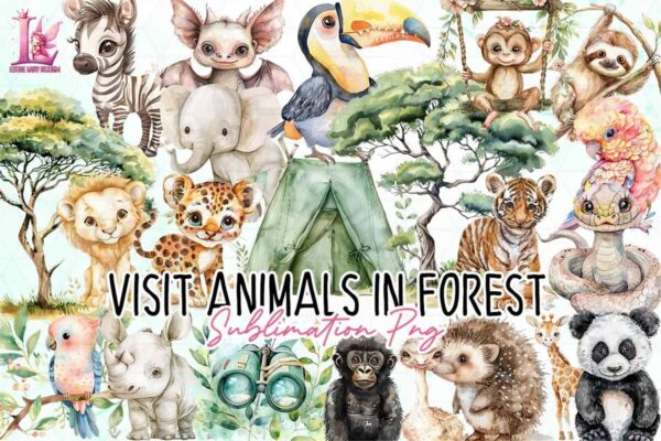 visit-animals-in-forest-clipart-png