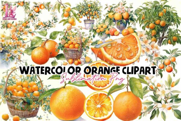 watercolor-orange-clipart-png
