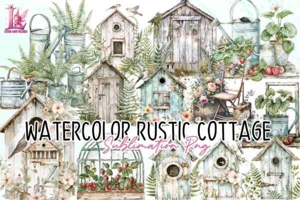 watercolor-rustic-cottage-clipart-png