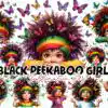 Black Peekaboo Girl Clipart PNG black-peekaboo-girl-clipart-png