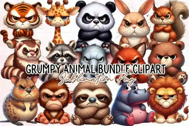 grumpy-animal-bundle-clipart-png