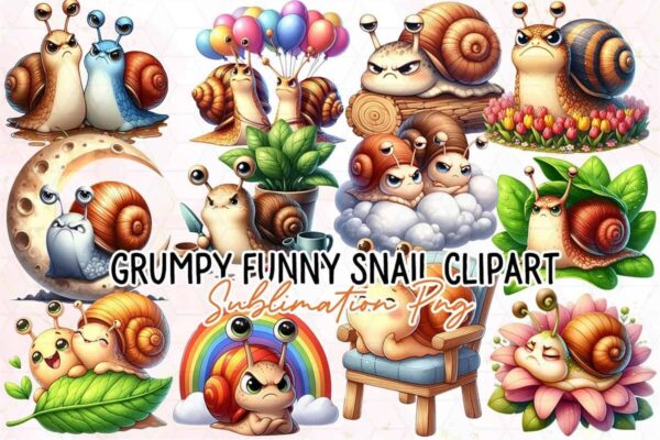 grumpy-funny-snail-clipart-png-graphics