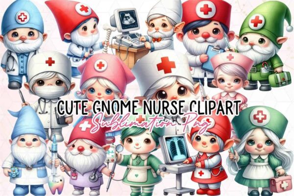 cute-gnome-doctor-nurse-clipart-png