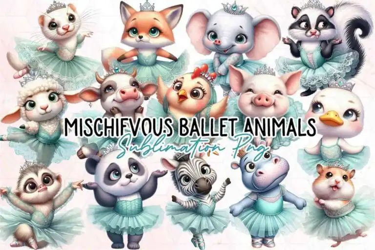 mischievous-ballet-animals-clipart-png