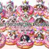 cute-dogs-unicorn-and-donut-clipart-png