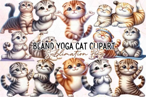 bland-yoga-cat-sublimation-clipart-png