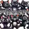 funny-black-yoga-cat-sublimation-clipart