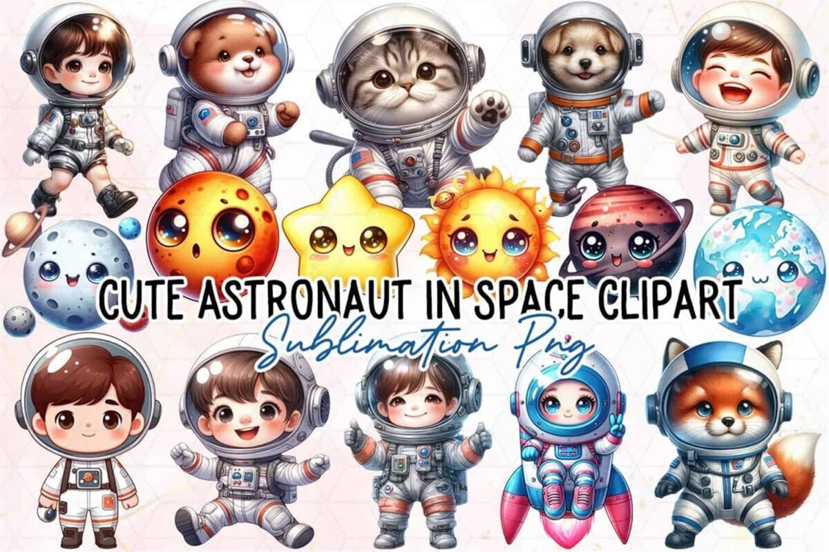 doodle-cute-astronaut-in-space-clipart