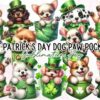 st-patricks-day-dog-paw-pocket-clipart
