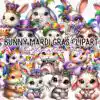 Adorable Bunny Mardi Gras Clipart PNG adorable-bunny-mardi-gras-clipart-png