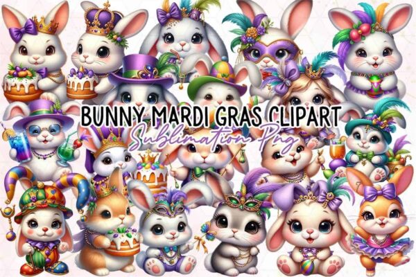 adorable-bunny-mardi-gras-clipart-png