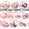 lovely-sleeping-baby-animals-clipart-png