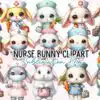 nurse-bunny-sublimation-clipart-png