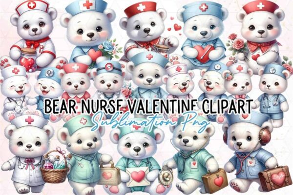 bear-nurse-valentine-sublimation-clipart