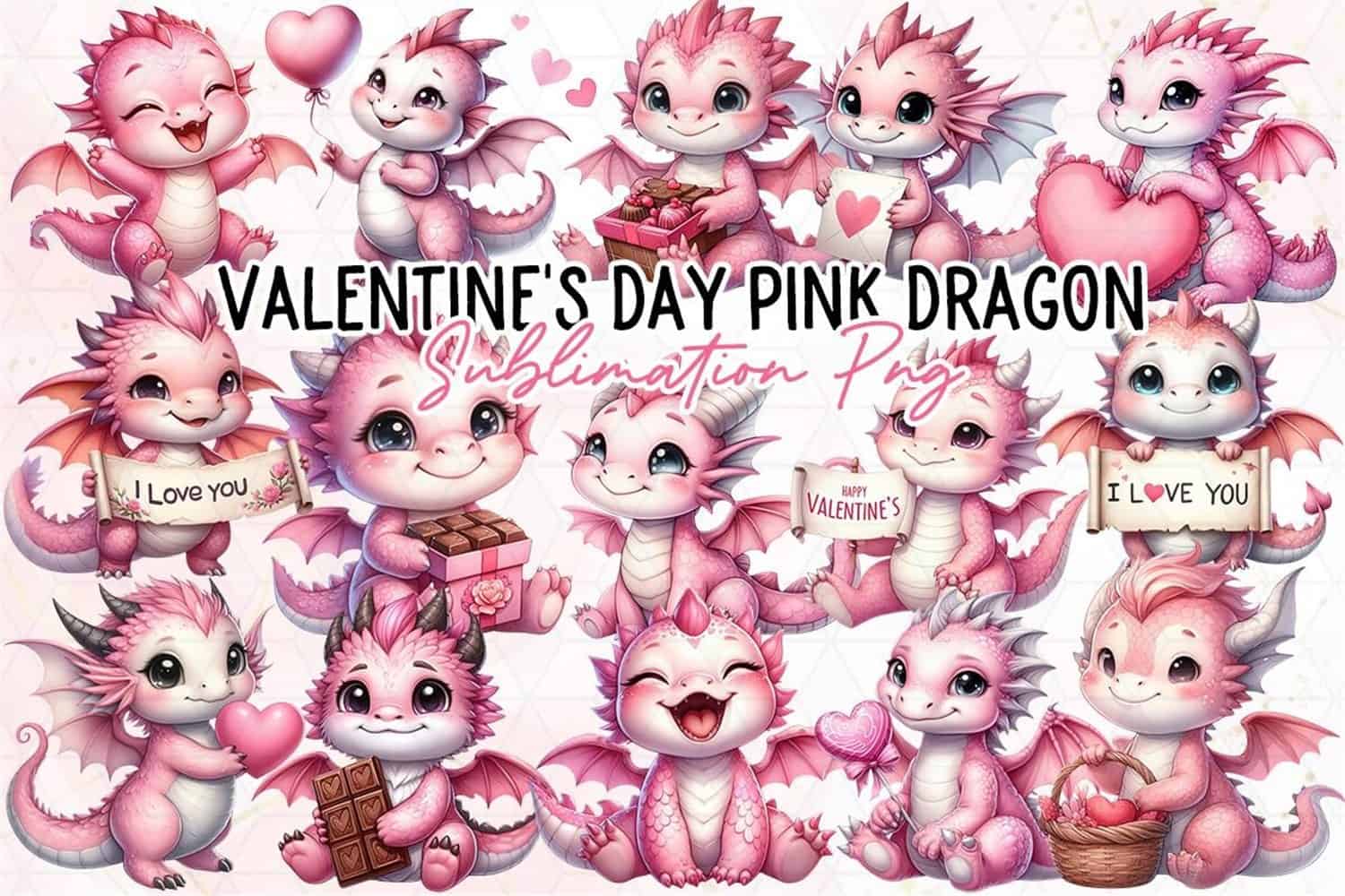 valentines-day-pink-dragon-clipart-png