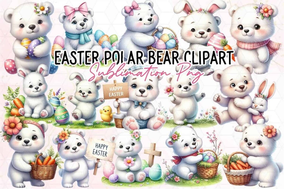 adorable-easter-polar-bear-clipart-png