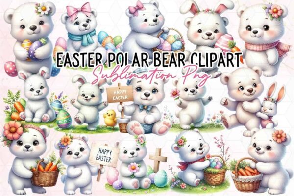 adorable-easter-polar-bear-clipart-png