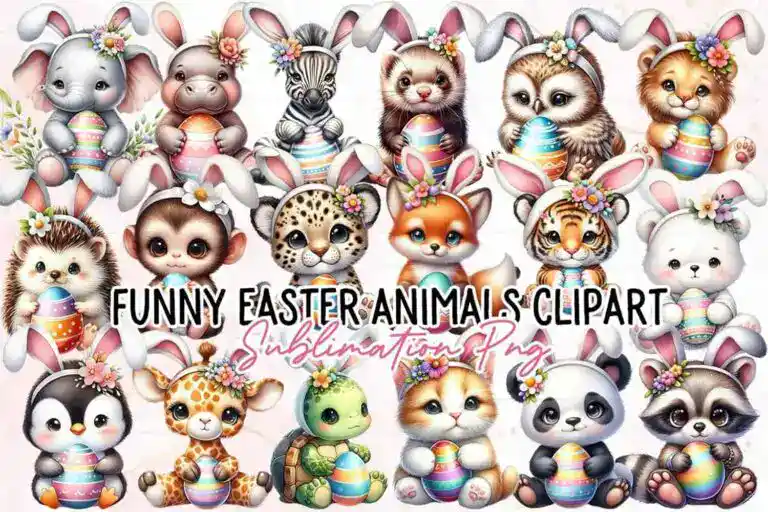 funny-easter-animals-sublimation-clipart