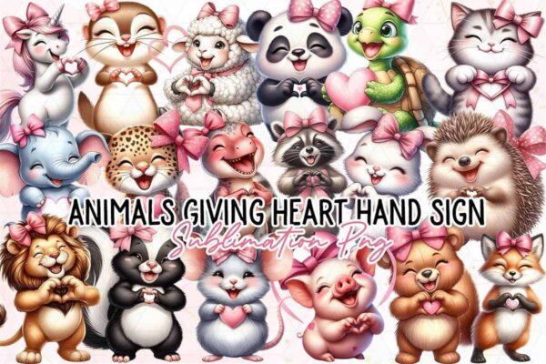 animals-giving-heart-hand-sign-clipart