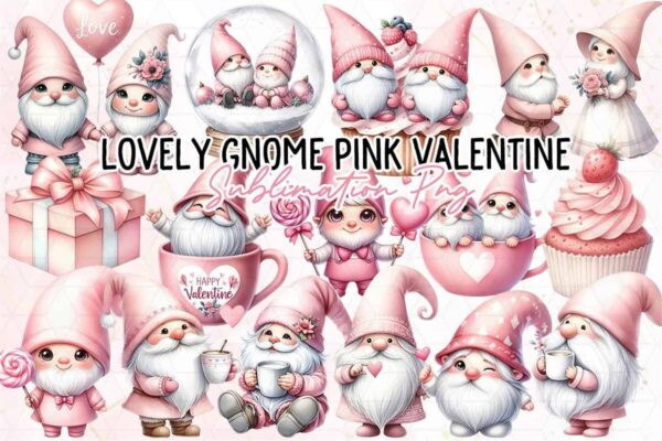 lovely-gnome-pink-valentine-clipart-png