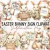 Easter Bunny Sign Sublimation Clipart easter-bunny-sign-sublimation-clipart