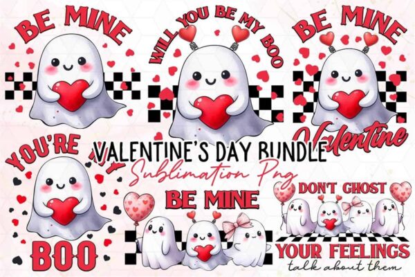 valentine-ghost-bundle-clipart