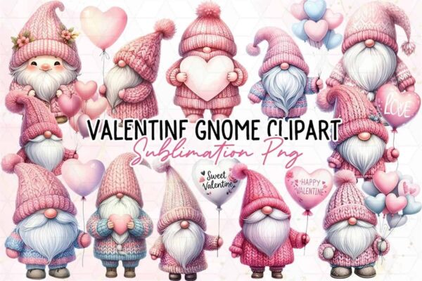 valentine-gnome-sublimation-clipart-png