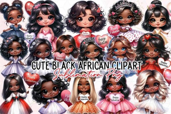 cute-black-african-sublimation-clipart