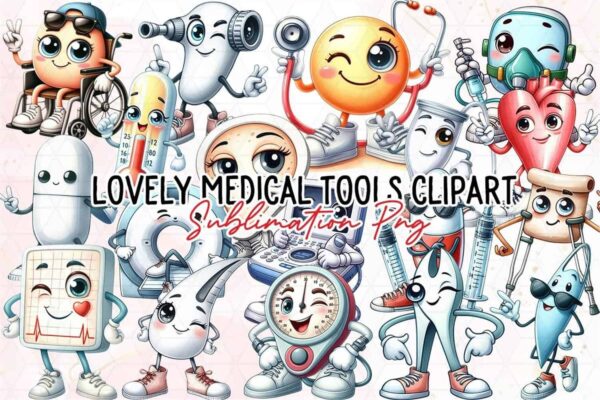 lovely-medical-tools-sublimation-clipart