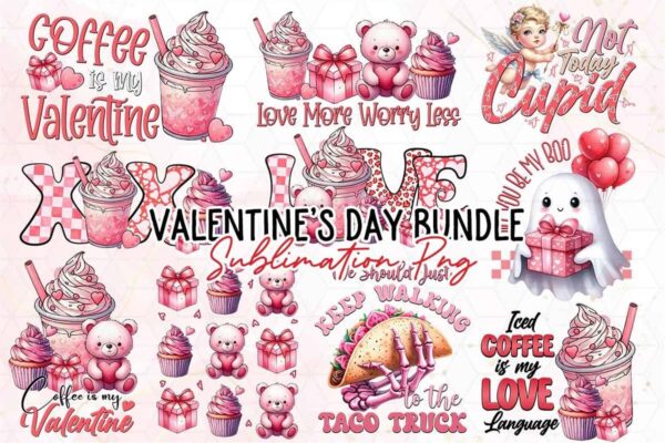 valentine-bundle-sublimation-clipart-png