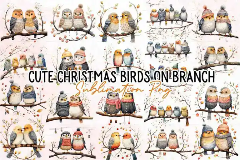 cute-christmas-birds-on-branch-clipart