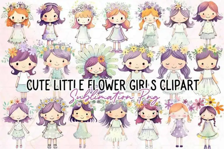 cute-little-flower-girls-clipart-png