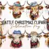 Cattle Christmas Sublimation Clipart PNG cattle-christmas-sublimation-clipart-png