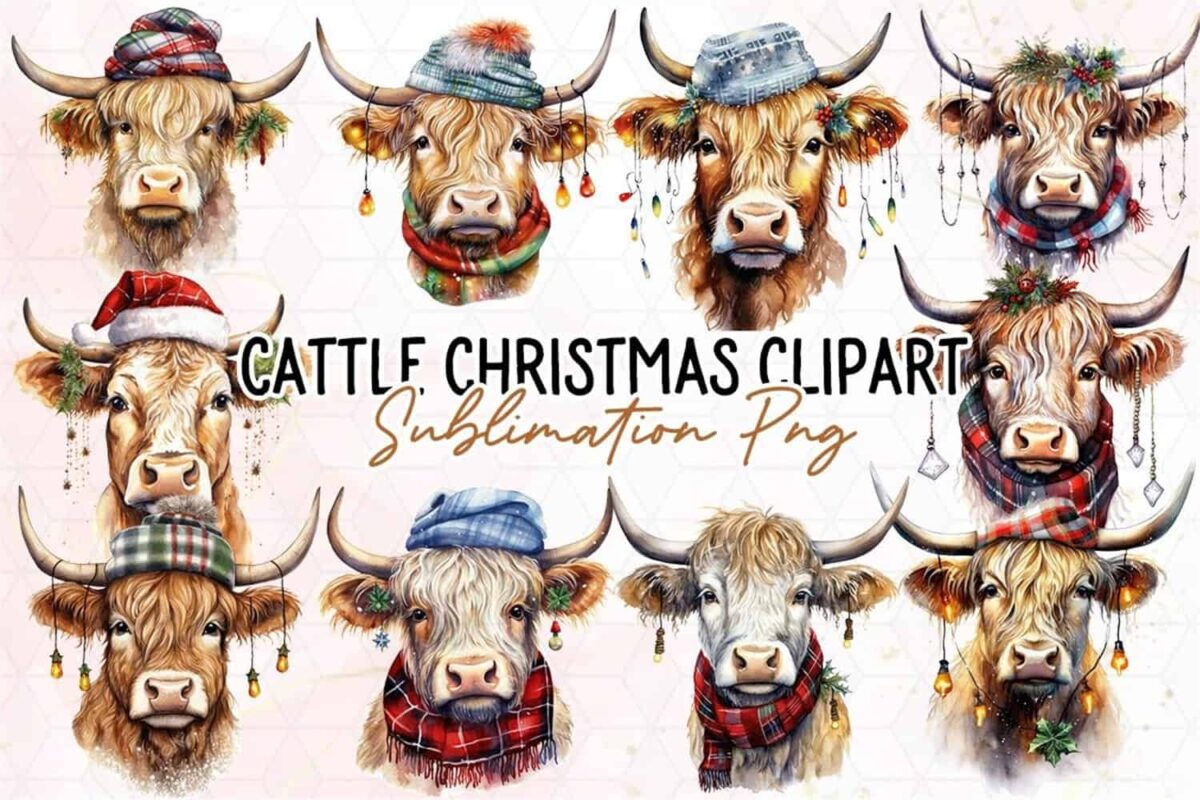cattle-christmas-sublimation-clipart-png
