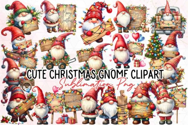 cute-christmas-gnome-watercolor-clipart