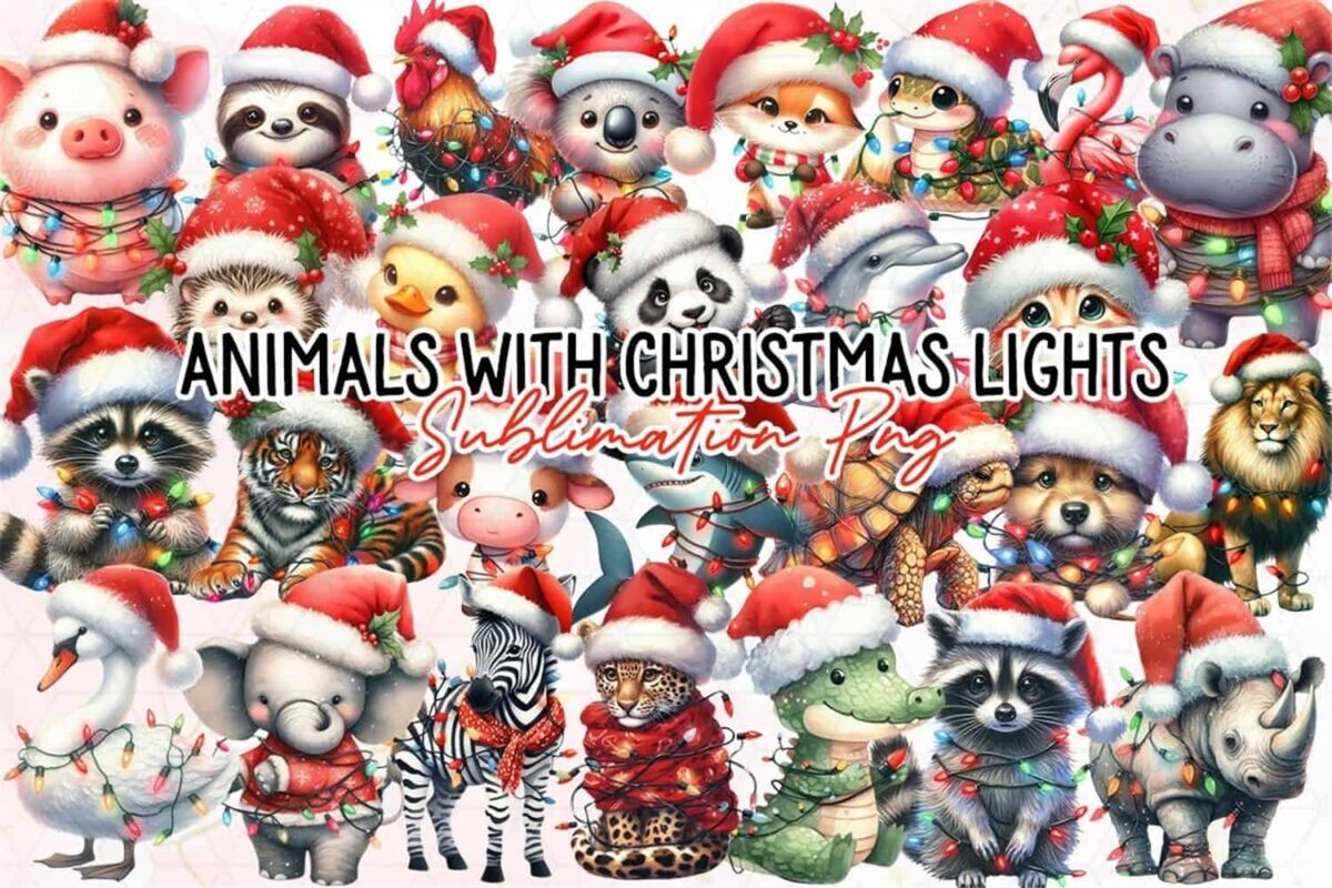 animals-wrapped-with-christmas-lights