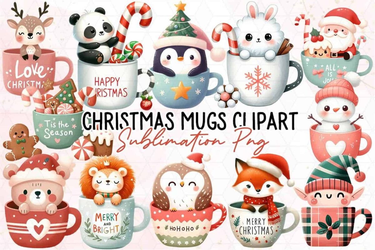 christmas-mugs-sublimation-clipart-png