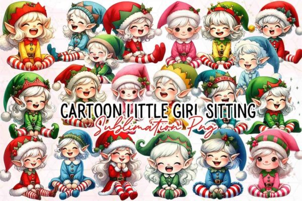 cartoon-little-girl-sitting-clipart-png