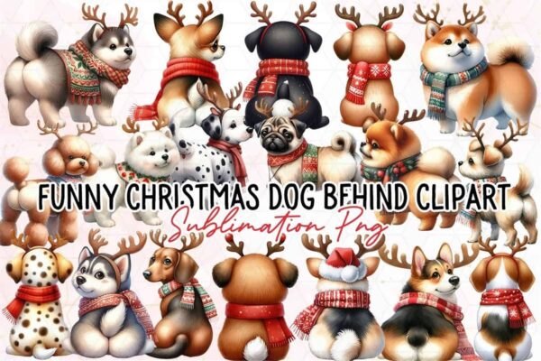 funny-christmas-dog-behind-clipart-png