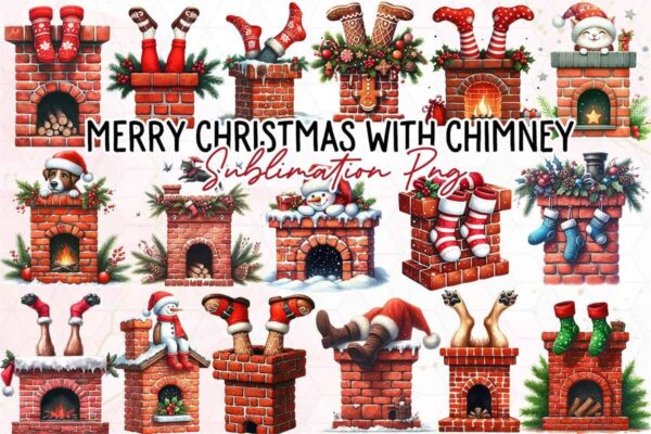 merry-christmas-with-chimney-clipart-png