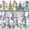 sliver-snowman-christmas-clipart-png
