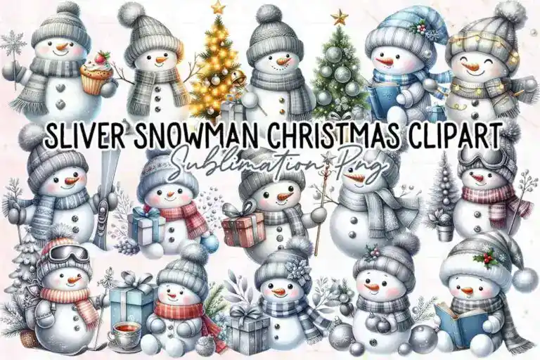sliver-snowman-christmas-clipart-png