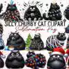 Silly Chubby Cat Sublimation Clipart PNG silly-chubby-cat-sublimation-clipart-png
