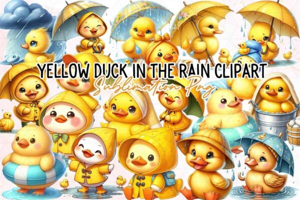 yellow-duck-in-the-rain-clipart-png