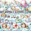 adorable-baby-animals-sleeping-clipart