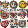 groovy-stickers-boho-sublimation-clipart-bundle