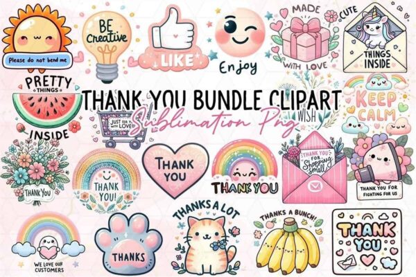 thank-you-stickers-clipart-png-bundle