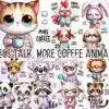 less-talk-more-coffee-animals-clipart-bundle