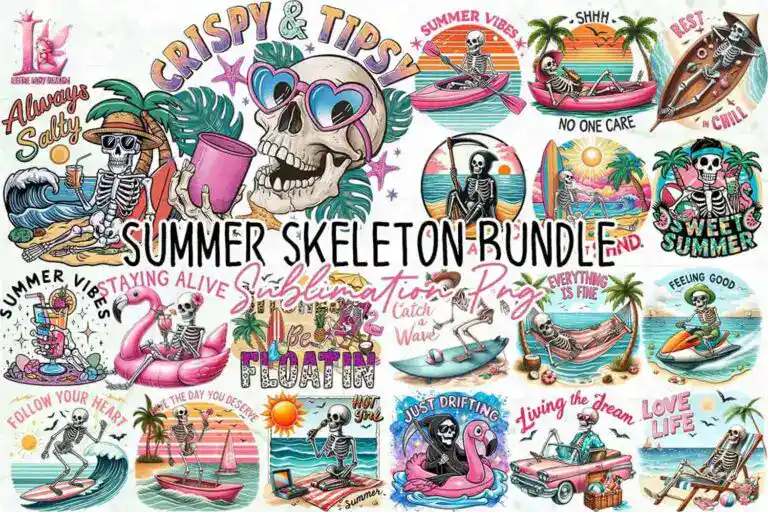 summer-skeleton-bundle-clipart-png
